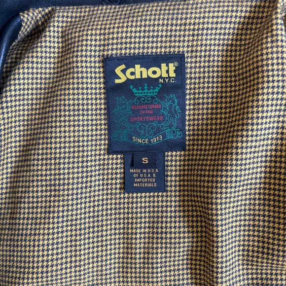 Schott NYC lambskin jacket, style 246, black, Size S - Picture 12 of 13